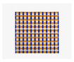 Set 4 prtičkov Orange Geometric 43x43 cm