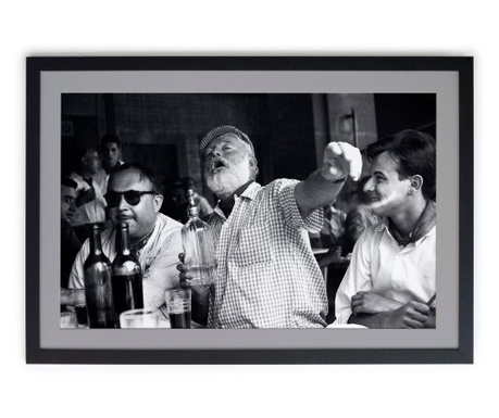Obraz Hemingway Gray 30x40 cm