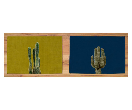 Zestaw 2 podkładek stołowych Cactus 30x45 cm