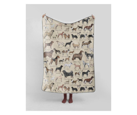 Одеяло Dog Types 130x170 cm