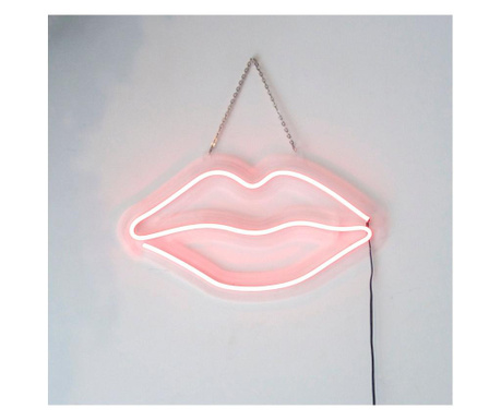Svjetleći zidni ukras Lips