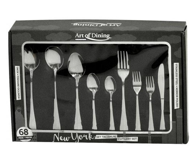 Set tacamuri inox 68 piese new york