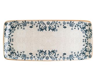 BONNA VIENTO Platou dreptunghiular 34x16cm din portelan