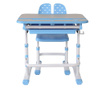 Set birou si scaun copii ergonomic reglabil in inaltime ErgoK REIA Albastru