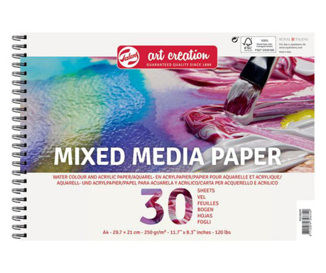 Nassau Fine Art Spiral paper pad Mixed Media A5 300g