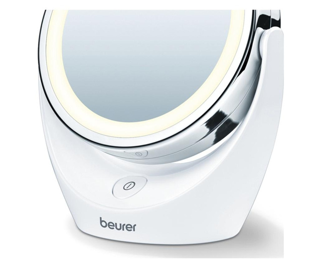 Козметично огледало Beurer, 5 кратно увеличение, LED осветление, Бял