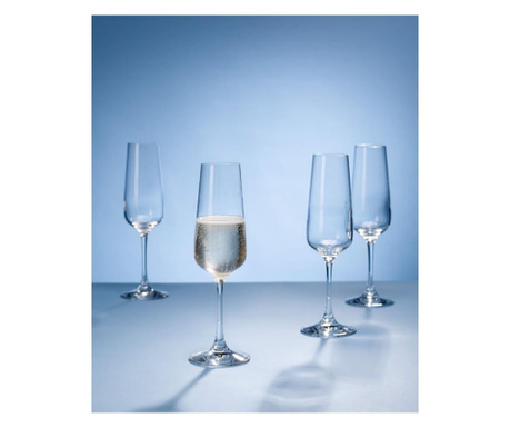 Villeroy & Boch, Ovid pezsgőspohár készlet, 4 db-os, 250 ml, kristályüveg