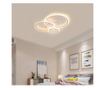 Lustra Led Clics 3U, Reglabila prin aplicatie IOS / Android sau telecomanda, Lumina calda, rece, neutra, Alba, 48W Clics, Alb  I
