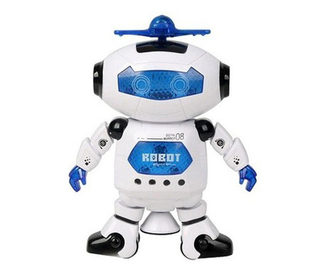 Robot interactiv cu lumini si sunete, albastru