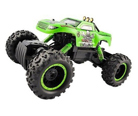 Masina de jucarie Rock Crawler King, cu telecomanda, 4X4, Gonga® Verde