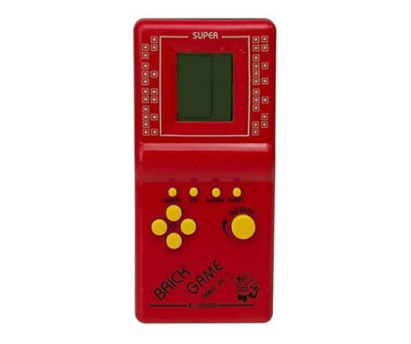Consola de joc Tetris, 9999 in 1, Gonga Rosu