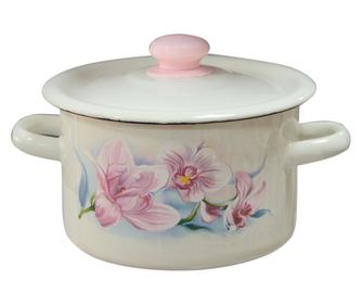 RAKI LILAC ORCHID Oala emailata cu capac 4,5L, otel carbon