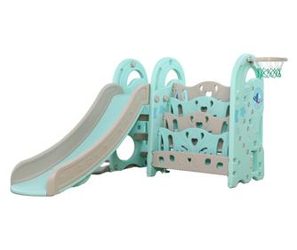 Tobogan cu cos de baschet si organizator carti Nichiduta Big Meteor Blue