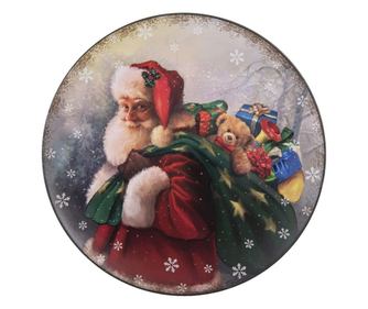Farfurie din melamina Mos Craciun Ø 33 cm x 1 cm  0