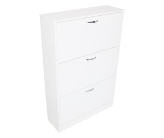 Pantofar 3 Usi Mic, Alb, 60 x 120 x 26 cm