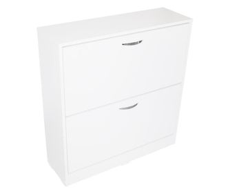 Pantofar 2 Usi Mic, Alb, 60 x 84 x 26 cm