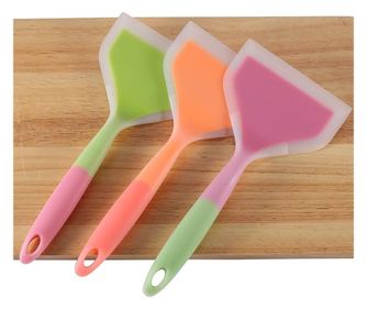 Paleta bucatarie cu margine silicon, roz pastel/roz