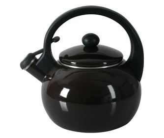 Ceainic aragaz cu fluier 1.9L(2.2L), maro, email, AMBITION Merve