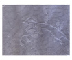 Дълго перде с ширит лента Tina, дантела и ресни, 180x250 cm, 100% Полиестер, Бял
