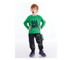 Set bluza si pantaloni Denokids, bleumarin/verde