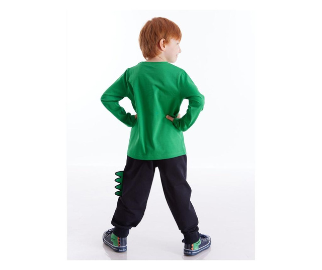 Set bluza si pantaloni Denokids, bleumarin/verde