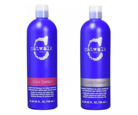 Set Tigi Catwalk Color Combat Shampoo 750ml + Conditioner 750ml