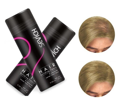 Csomag x 2 Hajépítő szálak, Ritka hajszálak, hajhiány miatt, Sevich, közepesen szőke, 25 g