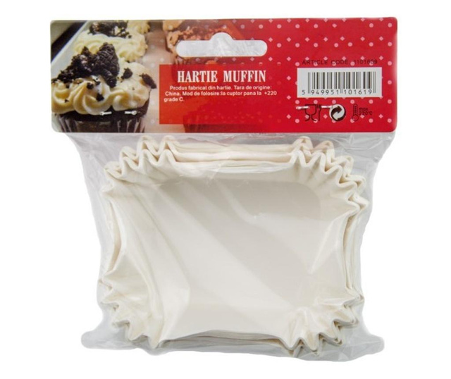 Hartie muffin 6x4.5x3 cm 75 buc/set, Azhome