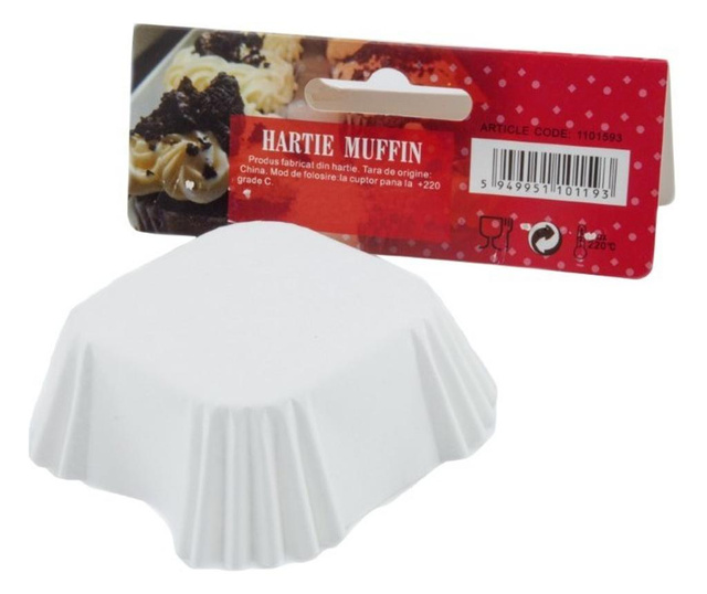 Hartie muffin 4.5x4.5x2.5 cm 100 buc/set