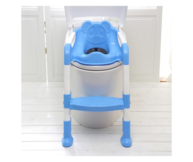 Reductor toaleta cu scarita Little Mom Simple Chair Blue
