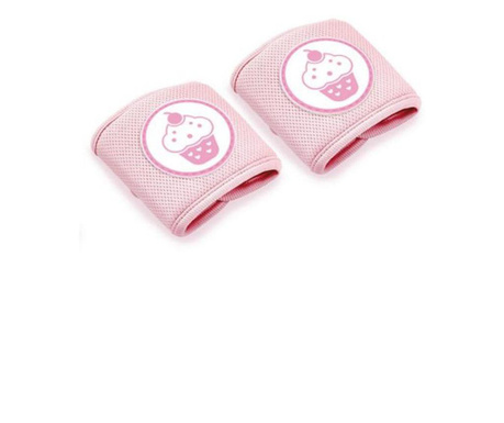Genunchiere de protectie pentru bebelusi Cupcake Pink