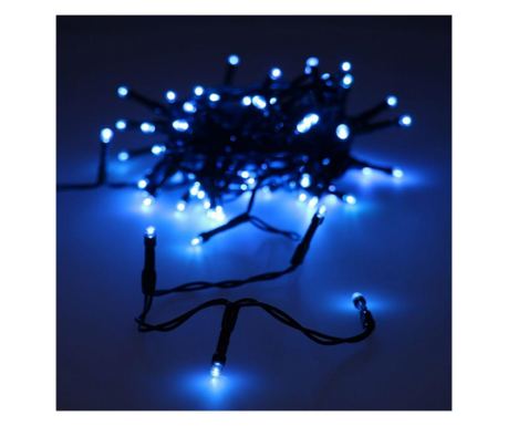 80 LED-es kültéri-beltéri dekor fényfüzér, kék, 9 m