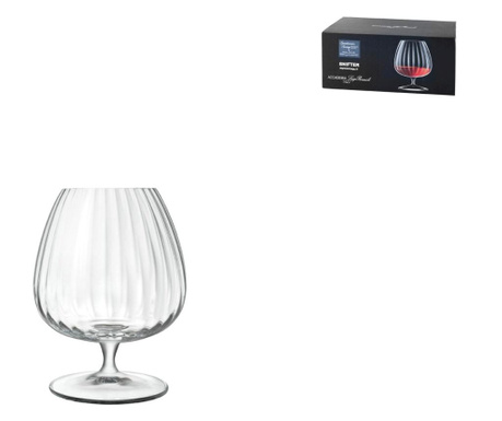 6 pahare pentru coniac Bormioli Luigi                , Speakeas, sticla de cristal, transparent, 460 ml