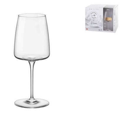Set 6 pahare pentru vin Bormioli Rocco, Nexo, sticla, transparent, 380 ml