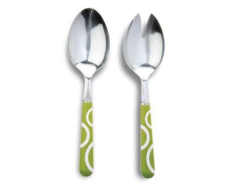Set de tacamuri pentru salata Nava, 2 piese, verde