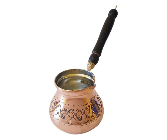 Ibric turcesc din cupru, EHA, gravat manual, 700 ml, auriu Eha
