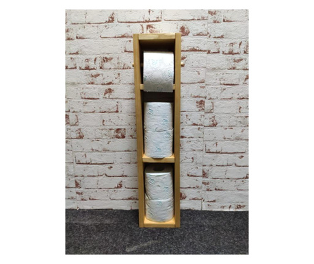 Suport pentru hartie igienica, Sovata XL, stejar auriu, 15x66.2x11.4 cm