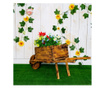 Suport de gradina pentru flori, Brouette model 1, 85x35x25 cm