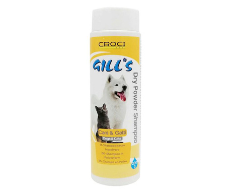 Сух шампоан за кучета и котки, Croci Gill's Dry Powered Shampoo, 200мл