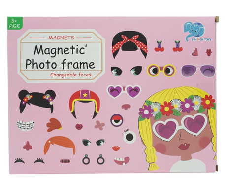 Joc Magnetic Photo Frame, 30 de piese, pentru copii, +3 ani, multicolor