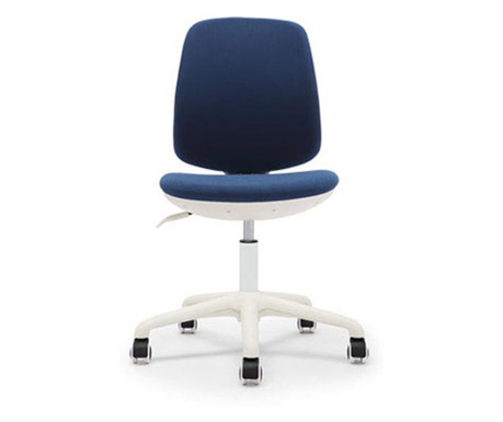 Rfg Детски стол lucky white, дамаска, синя седалка, синя облегалка  60.5/58.5/28