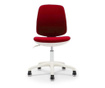 Rfg Детски стол lucky white, дамаска, червена седалка, червена облегалка  60.5/58.5/28