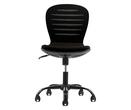 Rfg Детски стол flexy black, дамаска и меш, черна седалка, черна облегалка  57/55/32