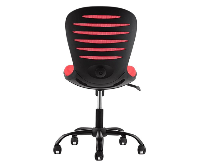 Rfg Детски стол flexy black, дамаска и меш, червена седалка, червена облегалка  57/55/32