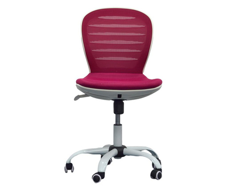 Rfg Детски стол flexy white, дамаска и меш, седалка вишна, облегалка вишна  57/55/32