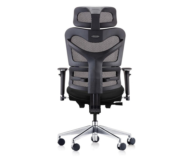 Rfg Ергономичен стол tech@games, черна седалка, черна облегалка  71.5/58/49