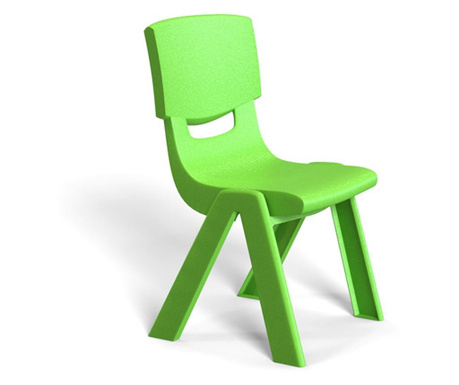 Rfg Детски стол chico, пластмасов, с облегалка, зелен, 41 х 35 х 62 cm  #N/A