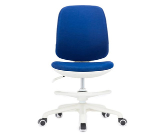 Rfg Детски стол candy foot white, дамаска, синя седалка, синя облегалка  60.5/58.5/28