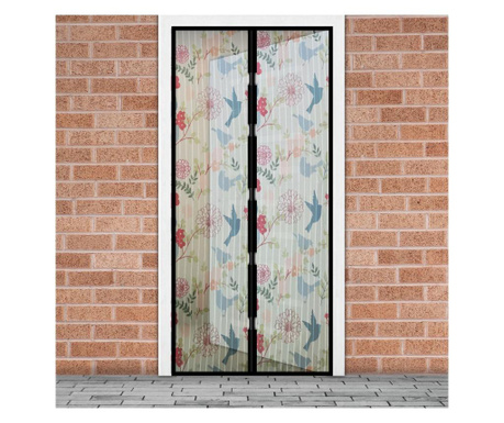 Szúnyogháló függöny ajtóra (madár mintás) - 100 x 210 cm