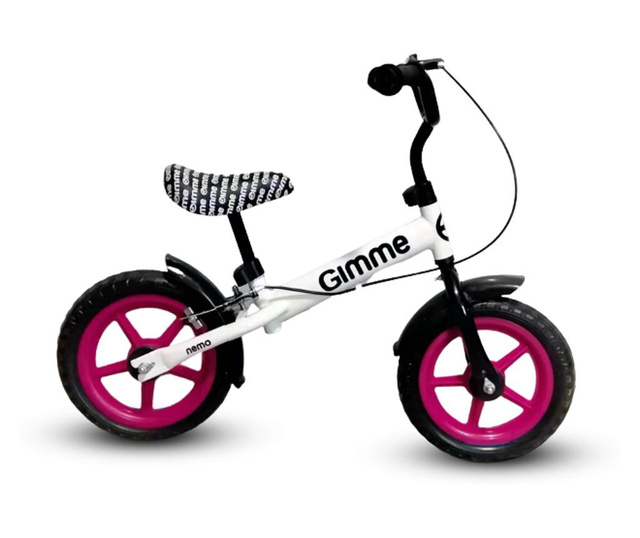 Bicicleta Balance bike with brakes Nemo - Pink